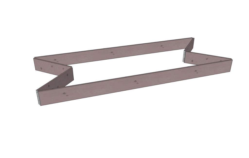 SPARKEBORD SETT LEDDET B=1,35 m