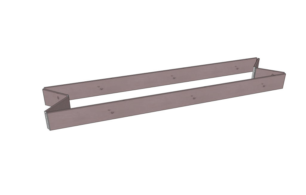 SPARKEBORD SETT LEDDET B=0,75 m